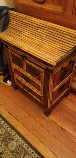 Chinese House Elegant Wicker Chest