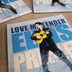 Elvis Presley Glass Coasters 