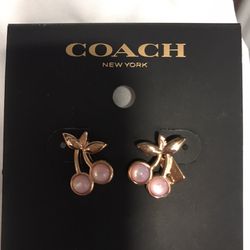 Coach Cherry 🍒 earrings