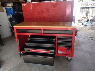 Milwaukee tools box workbench