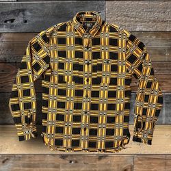 DOUBLE RL RALPH LAUREN RRL HEAVY JAQUARD SHIRT- SIZE SMALL