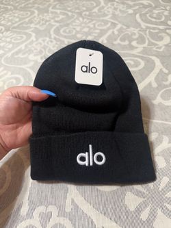 Alo Yoga Black Knit Beanie