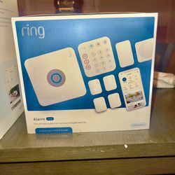 Ring two piece wireless alarm system and panic button 