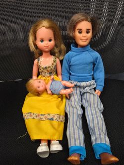 Vintage 1973 Mattel Sunshine Family Dolls