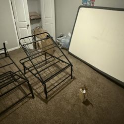 FREE bed frame + mattress — pickup TODAY 