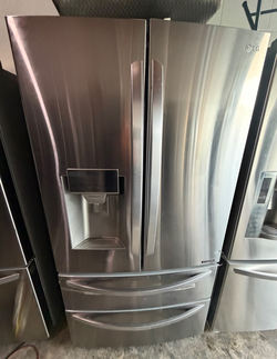 LG 4-Door French Door Fridge – Stainless, Ice & Water Dispenser
