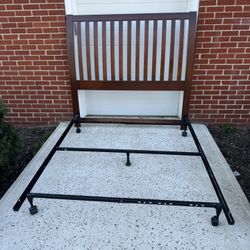Queen Size Sleigh Headboard & Adjustable Bed Frame - Like New - Marietta, Pa Pick Up