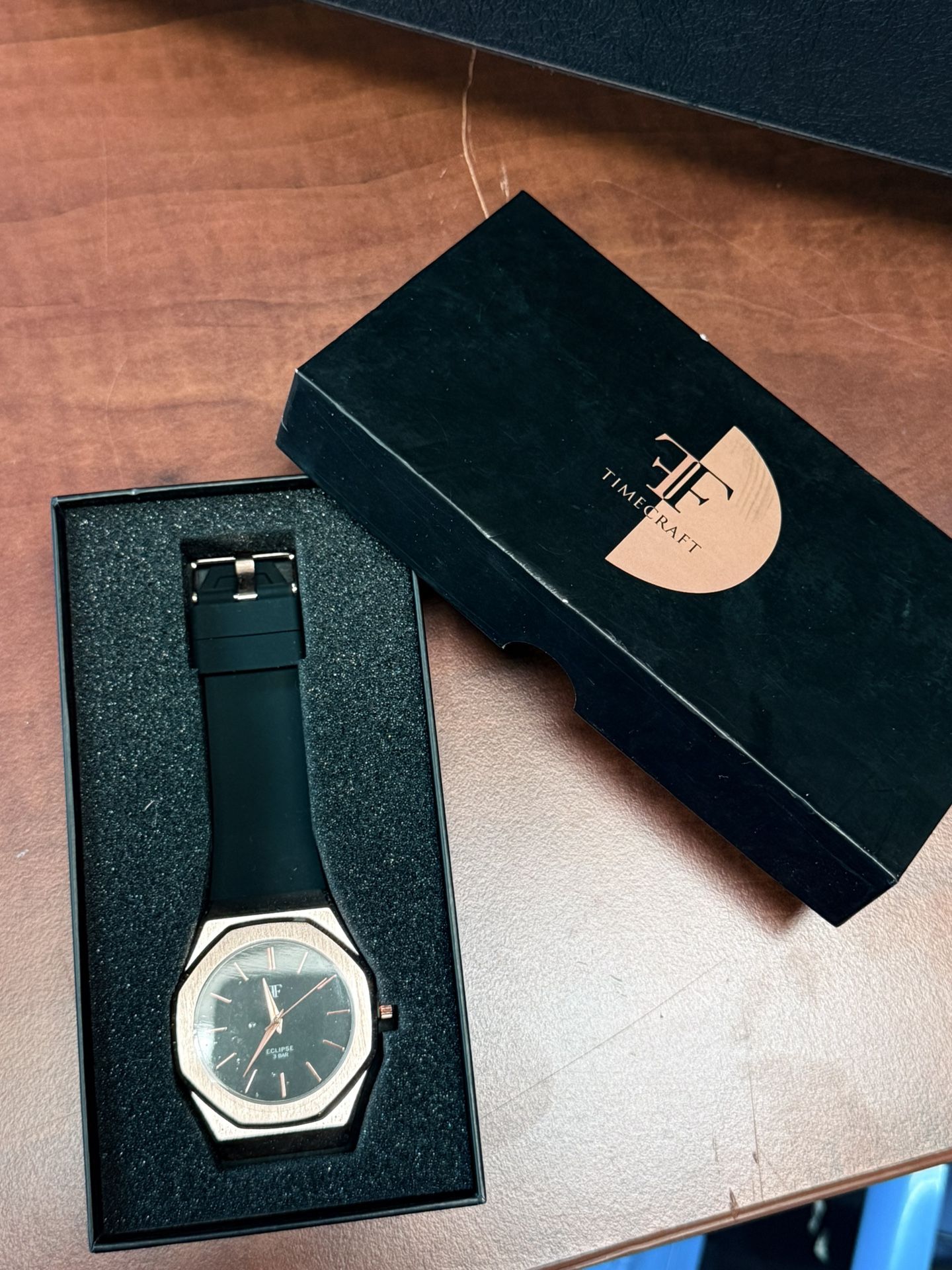 NAVIFORCE Eclipse Men’s Watch – Rose Gold & Black