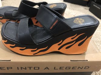 Harley Davidson shoes - flames size 9