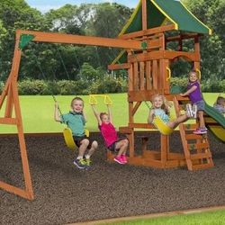 Backyard Tucson Cedar Wooden Swing Set