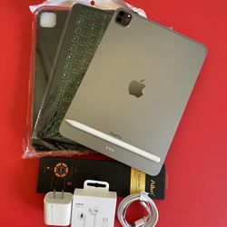 128GB Apple IPad Pro 11” 4th Generation (2022 Model / M2 chip ) with Keyboard, pen & Accessories (256gb /512GB) 