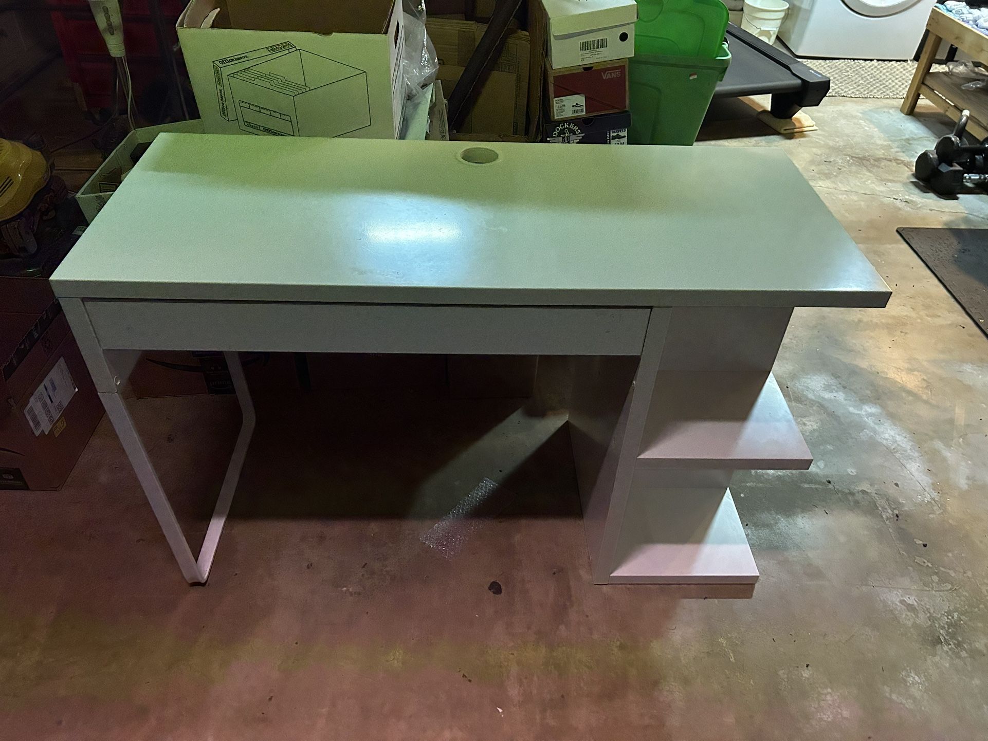 IKEA Desk White With Cubbies