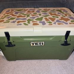 Yeti Tan Camo Tundra 45 Cooler Limited Edition- NEW- Sold Out-will consider trades.