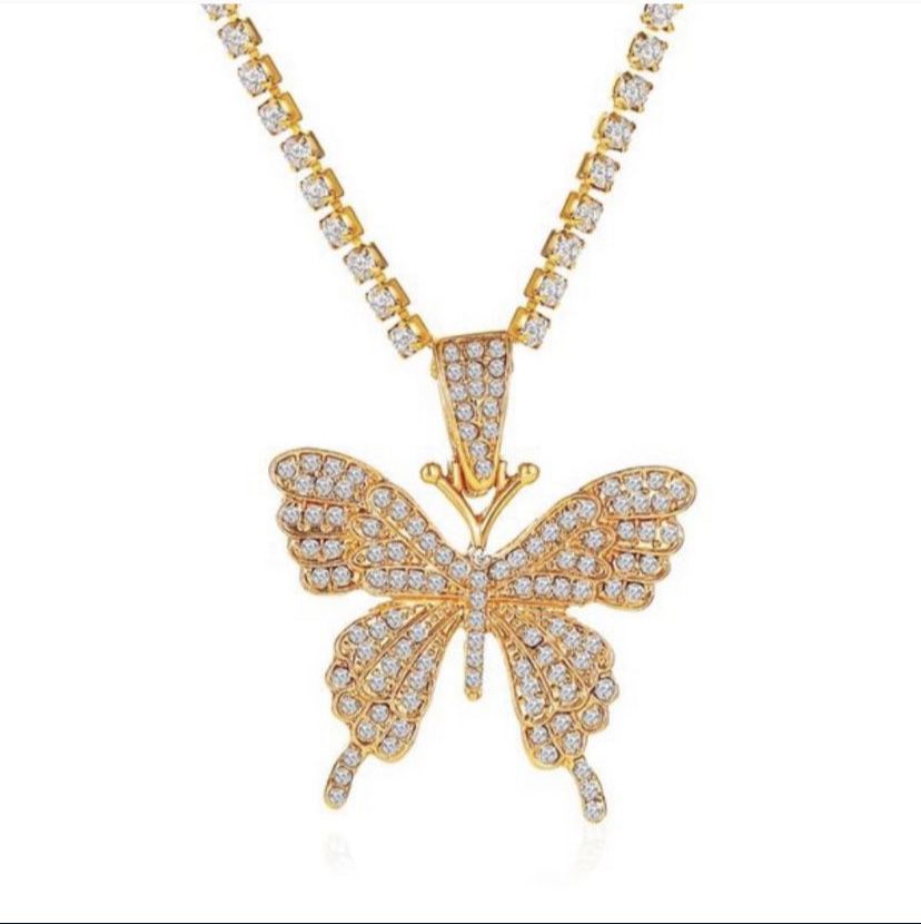 Gold Butterfly Necklace 