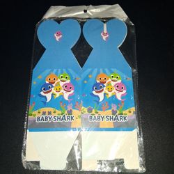 Baby Shark Treat Boxes 6 Pieces 