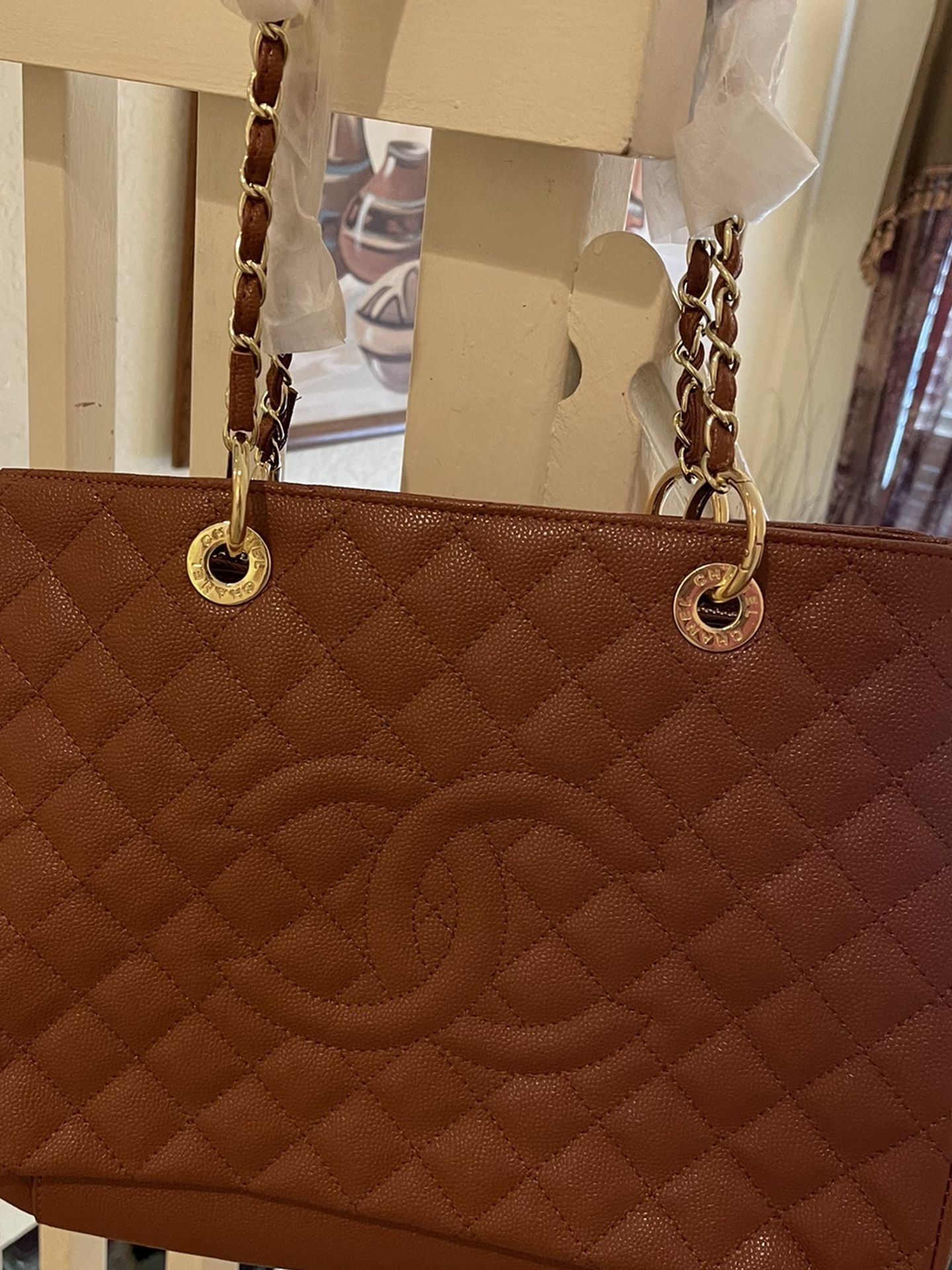Coco Chanel Big Bag Real Leather New
