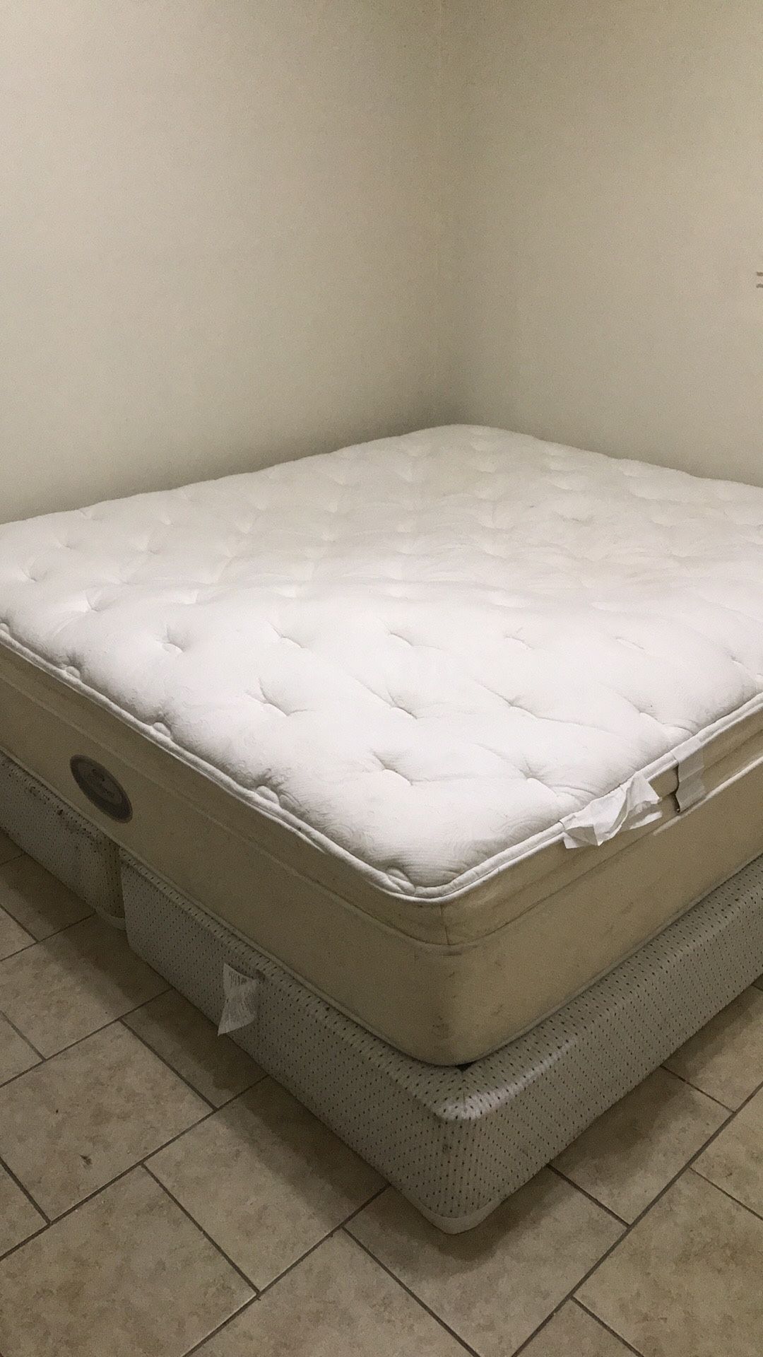 King Size Beautyrest Bed With Frame Must Sell