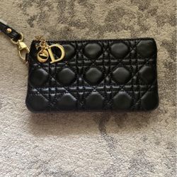 Black Dior Wristlet
