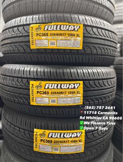 235/60R17 Fullway Set of Tires Installed and Balanced Set de Llantas Nuevas Instaladas y Balanceadas