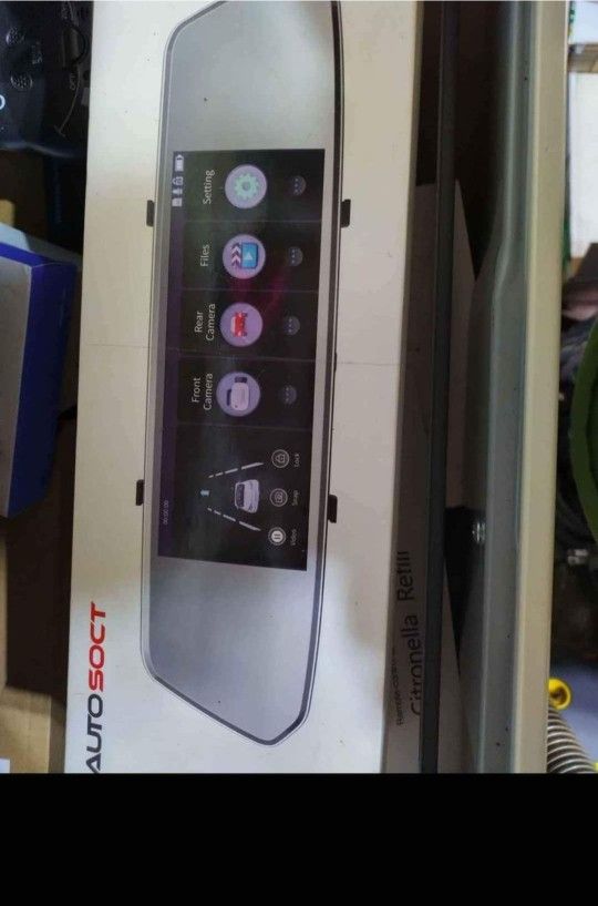 Car Mirror With Front And Back Up Camera