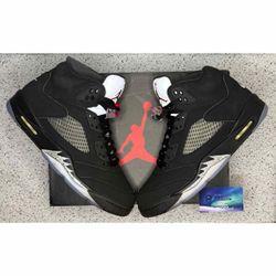 Jordan 5 Black Metallic 2016 11 Men Brand New