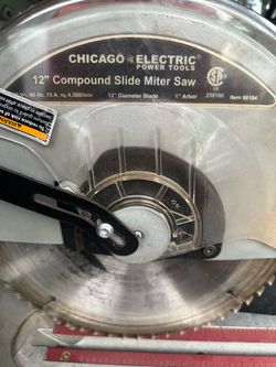 Chicago Electric 12" Compound Slide Miter Saw