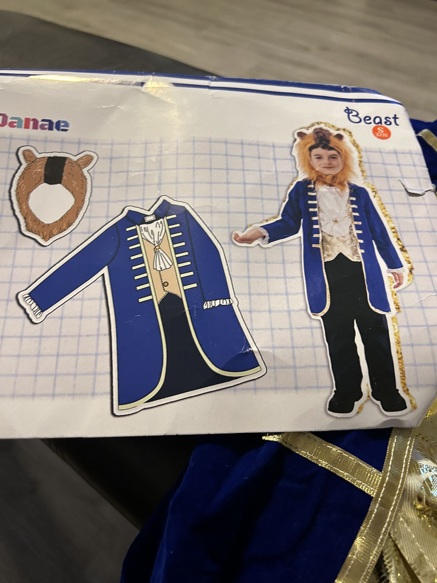 Toddler small/X Small Beast Costume $10 New