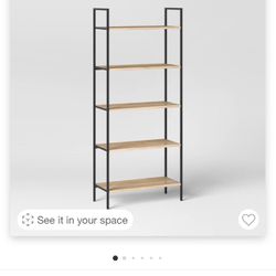  72-Inch 5-Shelf Loring Ladder Bookshelf