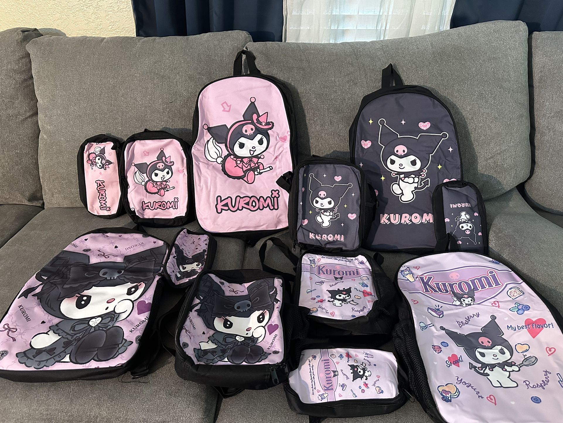 All new hello Kitty’s Kuromi three-piece backpack set