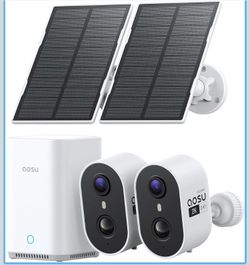 Aosu Solar Powered Wireless Security Camera System New in Box MSRP $179.99