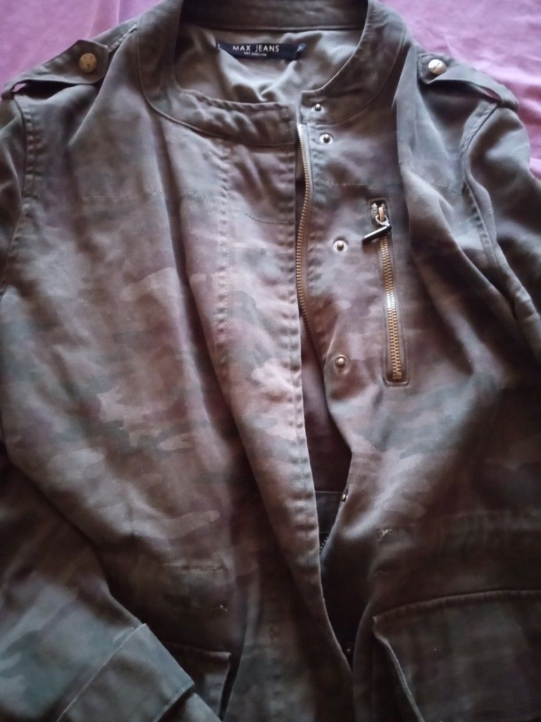 Womens Max Jeans Camouflage Jacket