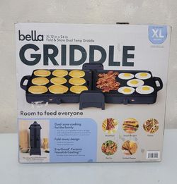 bella 12"X24" XL Fold and Store
Griddle