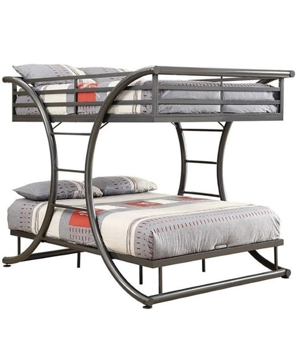 Stainless Steel Full Over Full Bunk Bed