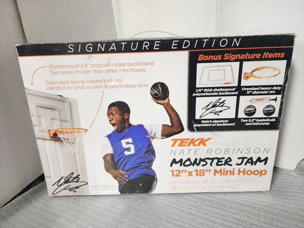 TEKK Monster Jam 12x18 Mini Door Basketball Hoop Brand New (Price Is Firm )