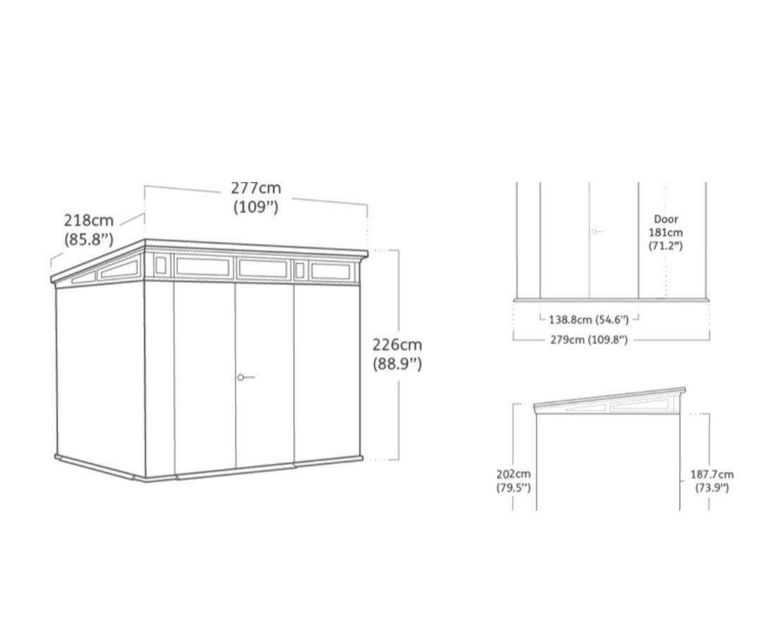 Cortina 9x7 Shed