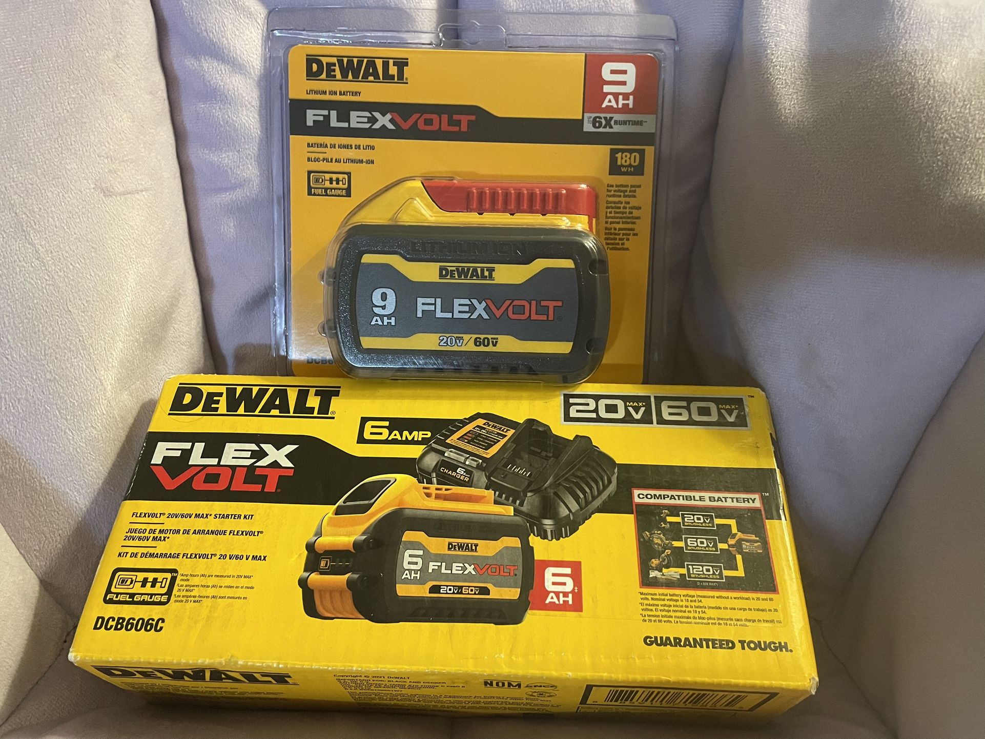 ***Brand New DEWALT FlexVolt Batteries And Charger***