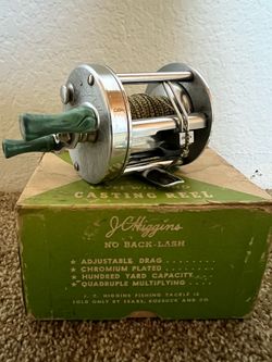 Vintage J.C. Higgins Model 487 Levelwind bait cast reel