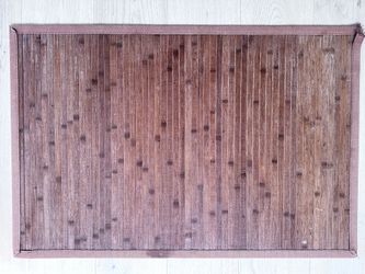 Bamboo bath mat
