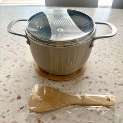 🔥 New Infuse 5-Piece 2 Qt Aluminum Rice Cooker Set – Sand Color