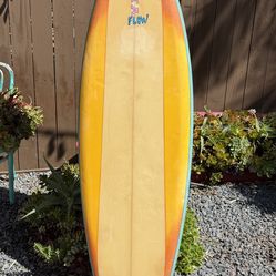 6’2” singlefin surfboard old school