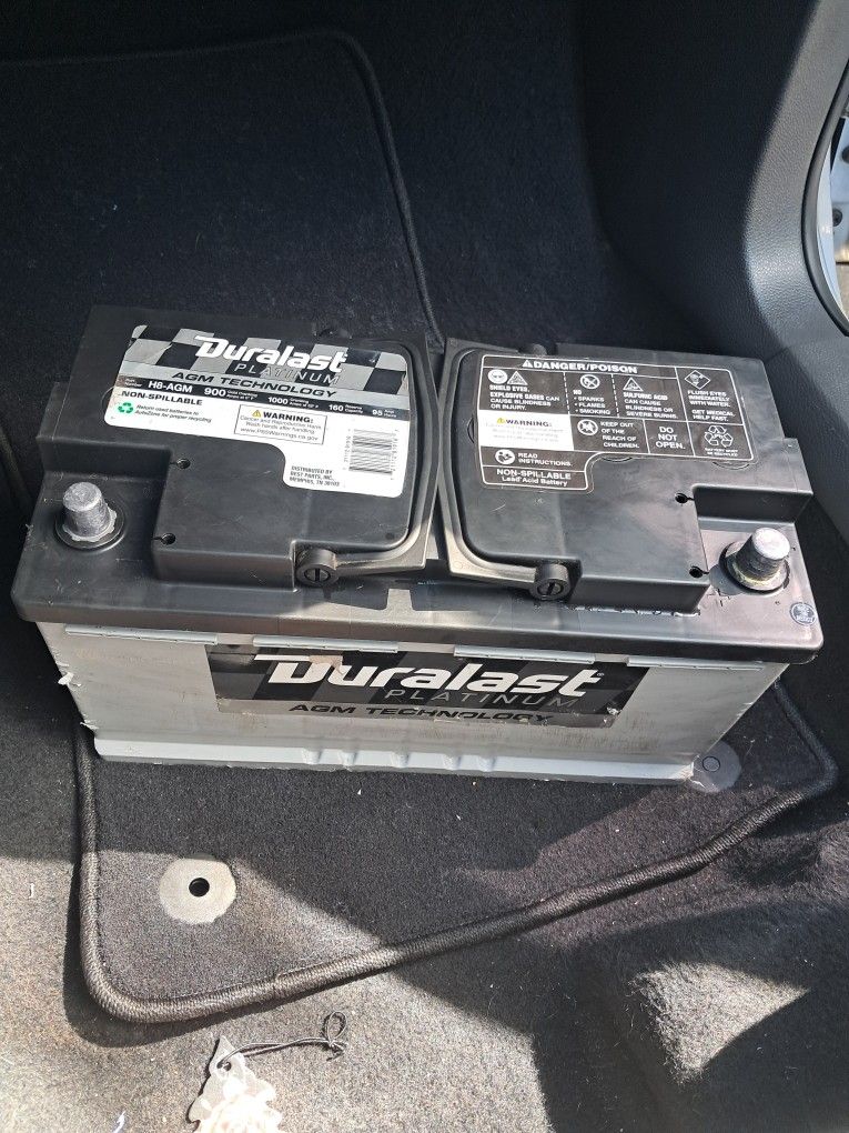 Battery. Platinum Duralast.