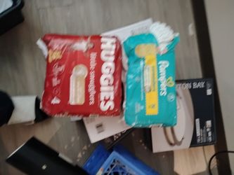 Huggies and Pampers Diaper Bundle