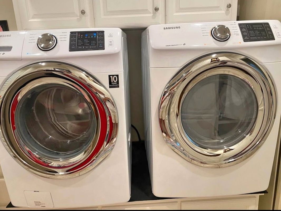 Samsung High Efficiency Washer And Dryer HE Steam Capacity Extra Capacity