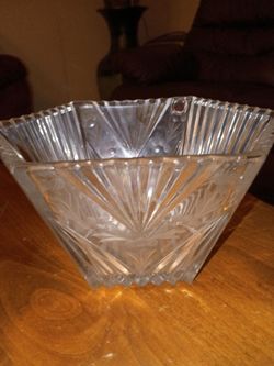 Cut Crystal Glass Bowl