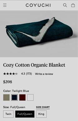 Coyuchi Cozy Cotton Blanket