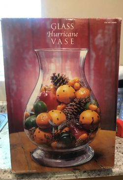 Glass Hurricane vase