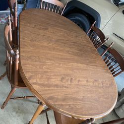 Ethan Allen Dining Table With 6 Chairs 