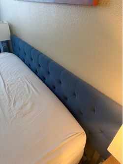 King Sized Navy Quilted Headboard