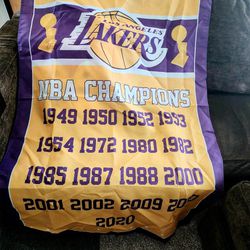 Lakers Flags & Custom Kobe Pic