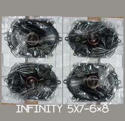 2x Pairs  Of Infinity 5x7/6×8 Speakers 
